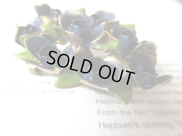 画像3: 【海外vintage*】エナメルフラワーブローチC (3)