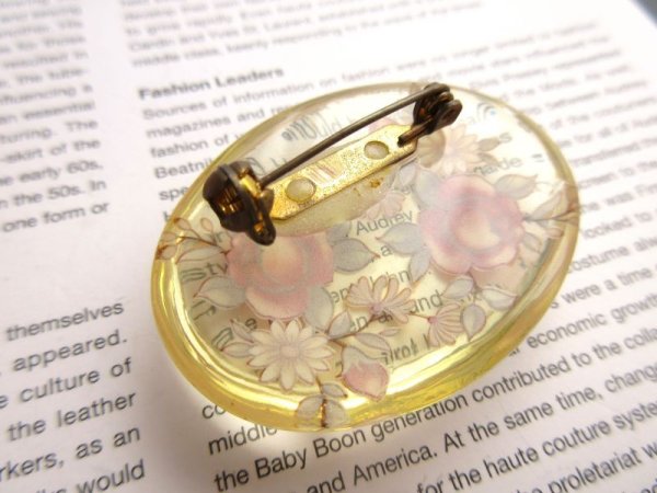 画像6: 【艶っぽさにグッときたら*】未使用*クラシカルフラワーブローチA (6)