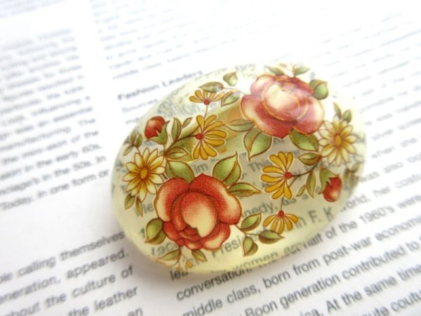 画像5: 【艶っぽさにグッときたら*】未使用*クラシカルフラワーブローチA (5)