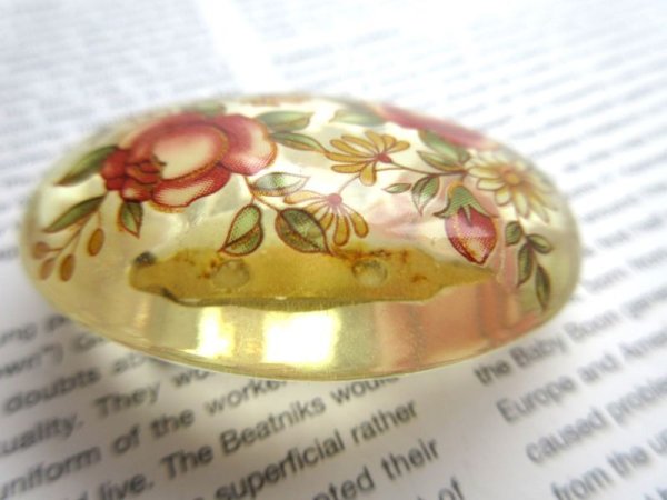 画像4: 【艶っぽさにグッときたら*】未使用*クラシカルフラワーブローチA (4)