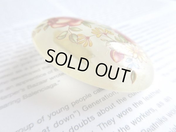 画像4: 【艶っぽさにグッときたら*】未使用*クラシカルフラワーブローチB (4)