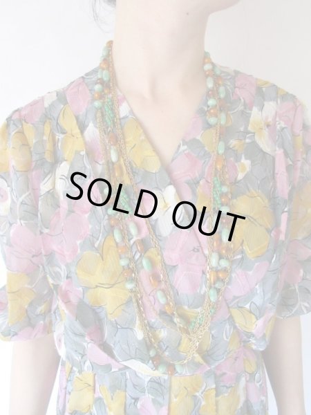 画像6: 【ジャラジャラ楽しい*】異素材ビーズのネックレス (6)