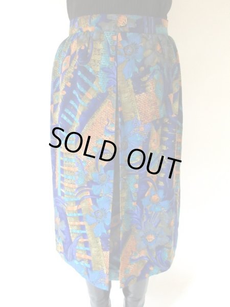 画像3: 【現物めちゃ可愛い*】アートタッチな花柄スカート (3)