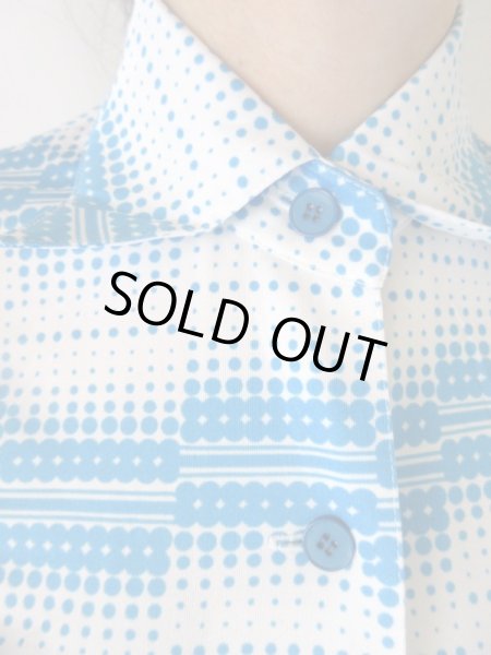 画像7: 【色褪せないバイカラー*】爽やか水玉ワンピース (7)