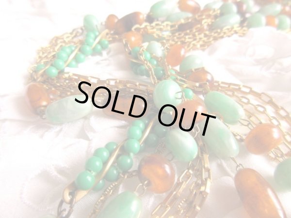 画像4: 【ジャラジャラ楽しい*】異素材ビーズのネックレス (4)