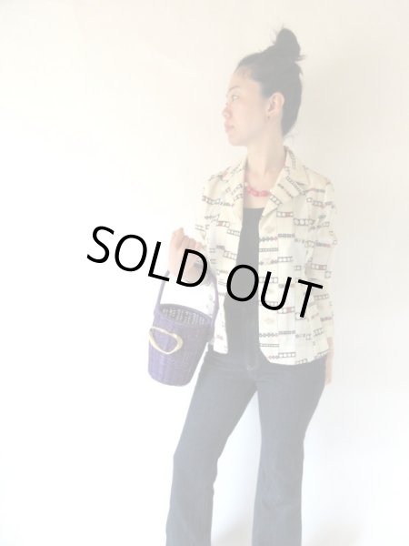 画像2: 【軽い羽織りに*】トリコロール配色ジャケット (2)