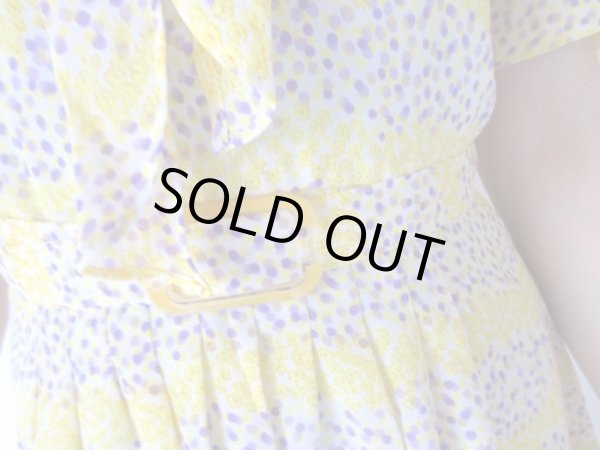 画像4: 【色使いにきゅん*】小花と水玉のワンピース (4)