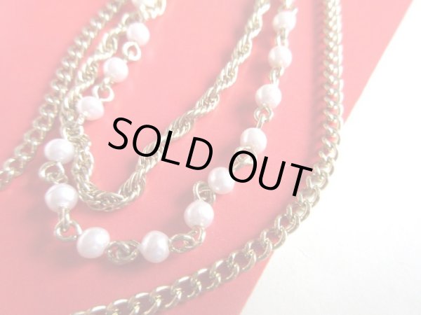 画像3: 【華やかさに自信あり*】未使用*クラシカルチェーンブローチ (3)