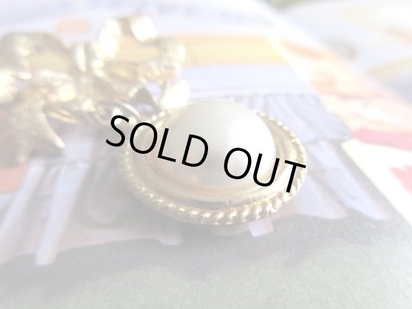 画像3: 【お行儀の良さが自慢です*】未使用*ゆらりリボンブローチ (3)