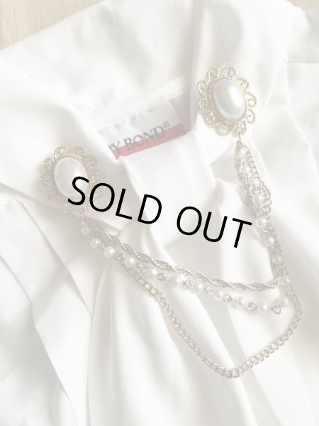 画像5: 【華やかさに自信あり*】未使用*クラシカルチェーンブローチ (5)