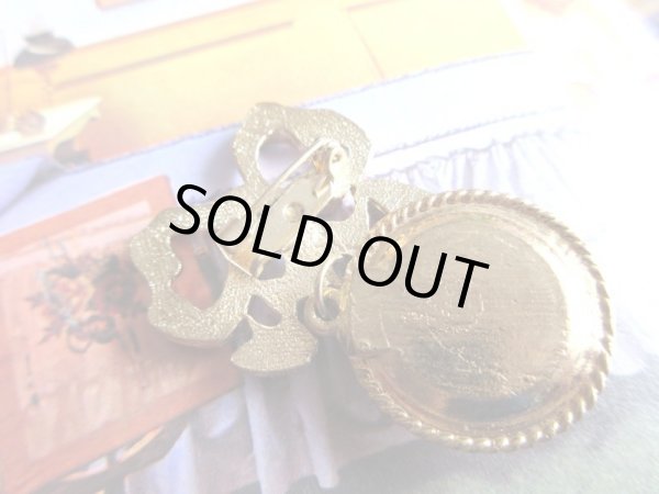 画像5: 【お行儀の良さが自慢です*】未使用*ゆらりリボンブローチ (5)