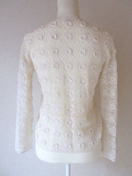 画像5: 【ロングシーズン使えます*】レース編みカーディガン (5)