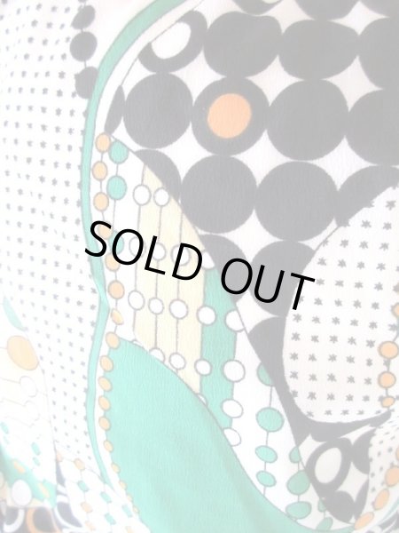 画像6: 【新鮮配色*】幾何学柄ワンピース (6)