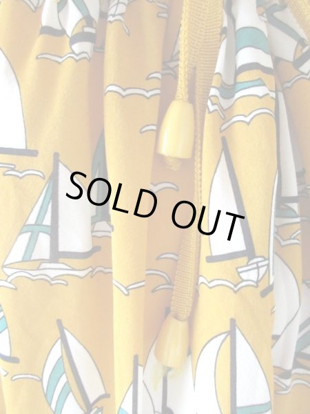 画像5: 【色褪せないマリンルック*】ヨット柄ワンピース (5)