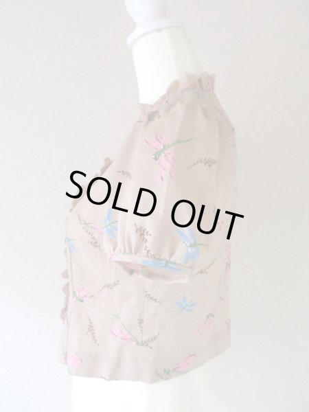 画像6: 【一目ぼれでした*】お仕立て品*トンボ柄の夏ブラウス (6)