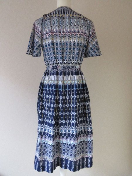 画像5: 【着心地ラクチン*】幾何学柄ワンピース (5)