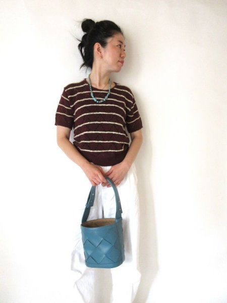 画像2: 【技ありボーダー】カラフル糸のボーダーニット (2)