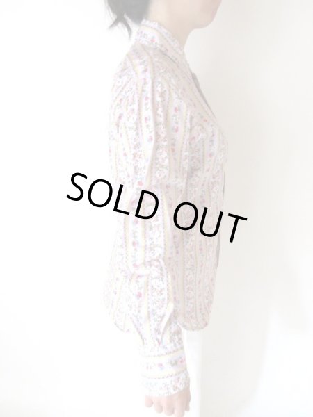 画像4: 【RALPH LAUREN*】お花とストライプのシャツ (4)