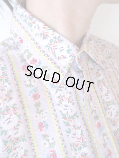 画像7: 【RALPH LAUREN*】お花とストライプのシャツ (7)