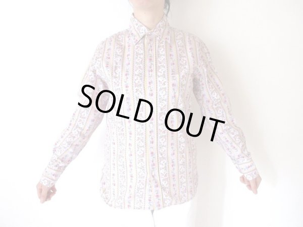 画像3: 【RALPH LAUREN*】お花とストライプのシャツ (3)