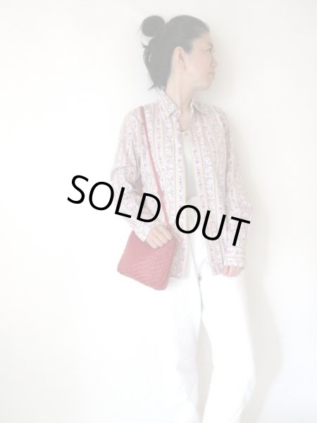 画像2: 【RALPH LAUREN*】お花とストライプのシャツ (2)